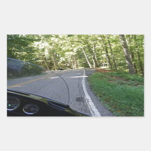 De draak berijden rechthoekige sticker