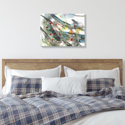 De draak canvas afdruk (Insitu (Slaapkamer))