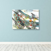 De draak canvas afdruk (Insitu (Houten vloer))