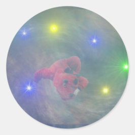 De draak die verloor is het Collectie van de staar Ronde Sticker