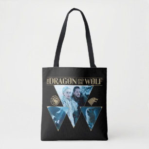 De draak en de Wolf Denerys & Jon Graphic Draagtas