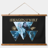 De draak en de Wolf Denerys & Jon Graphic Hangend Wandkleed (Voorkant)
