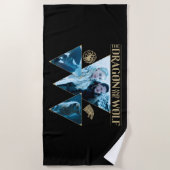 De draak en de Wolf Denerys & Jon Graphic Strandlaken (Voorkant)