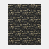 De draak en de Wolfdagen en het Jon Pattern Fleece Deken (Voorkant)