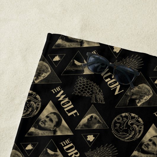 De draak en de Wolfdagen en het Jon Pattern Strandlaken (In situ)