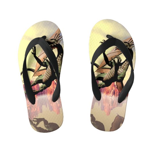 De draak kinder teenslippers (Voetbed)