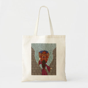 De draak neerzetten tote bag