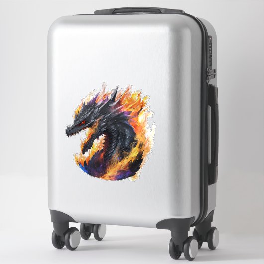 De draak sticker (Koffer)