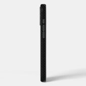 De Draak van de Stijl van het Chrome over de Zwart Case-Mate iPhone Case (Achterkant / Links)