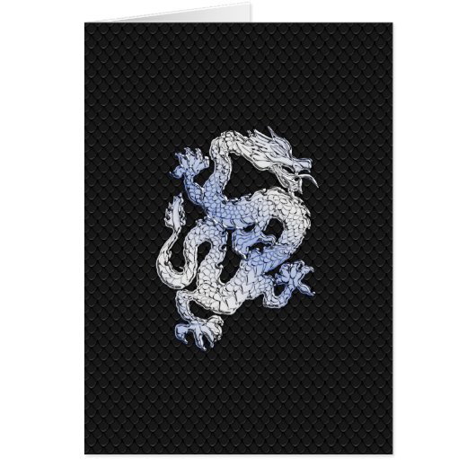 De Draak van de Stijl van het Chroom in Zwarte Sla (Voorkant)
