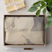 “De draak ving de koningin” door Arthur Rackham Tissuepapier (Geschenk)