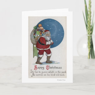 De Dragende Giften van GreetingSanta van Kerstmis Feestdagen Kaart
