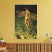 De Dragonfly Canvas Afdruk (Insitu (Woonkamer))