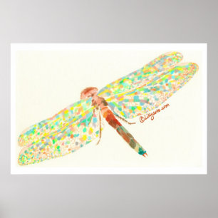 De Dragonfly Dance Print en Poster