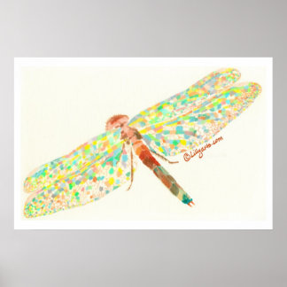 De Dragonfly Dance Print en Poster