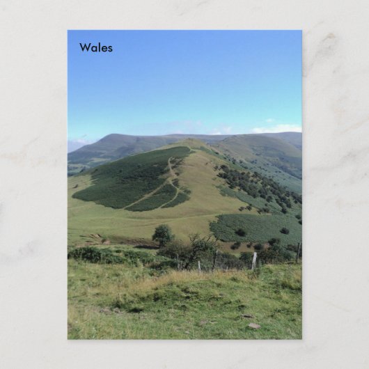 De Dragons terug, de Brecon Beacons, Wales Briefkaart (Voorkant)