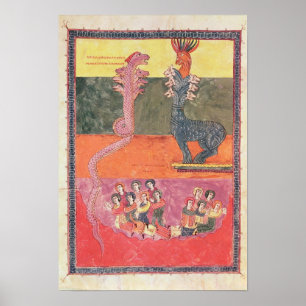 De Dragons van de Girona Beatus Poster