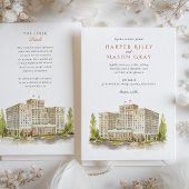 De Drake Chicago bruiloft Kaart