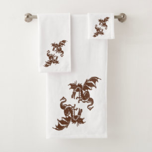 De Draken van Yang van Yin Bad Handdoek