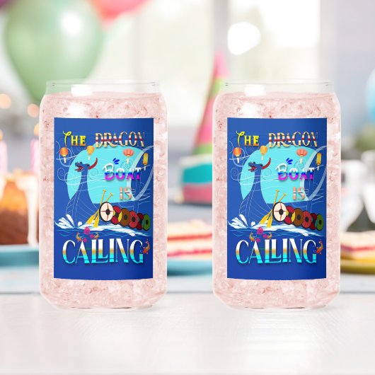 De Drakenboot roept Blikvorm Glas (Insitu (Verjaardag))