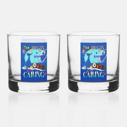 De Drakenboot roept Whisky Glas (Voorkant)