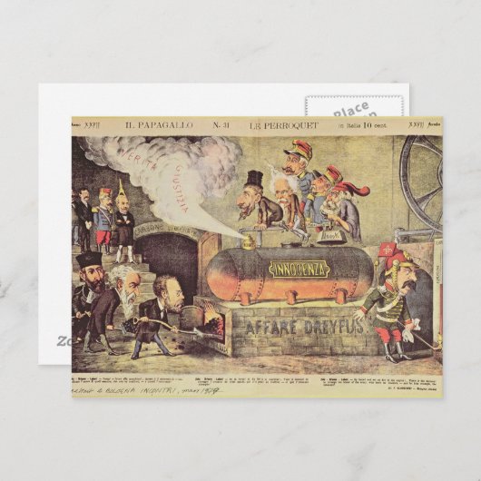 De Dreyfus Affair Briefkaart (Voorkant / Achterkant)