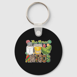 De drie Amigos Tequila Salt Limoen Cinco de Mayo Sleutelhanger