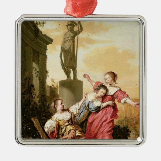 De drie aughters van Cecrops Metalen Ornament (Voorkant)