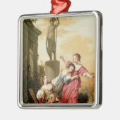 De drie aughters van Cecrops Metalen Ornament (Links)
