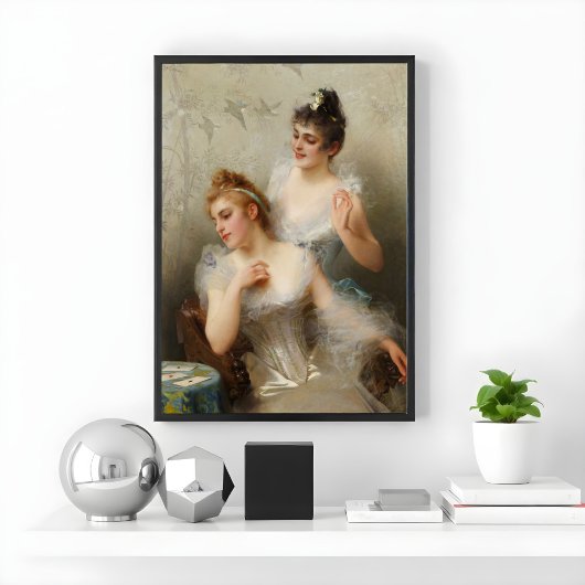 De drie Azen van Vittorio Matteo Corcos Poster