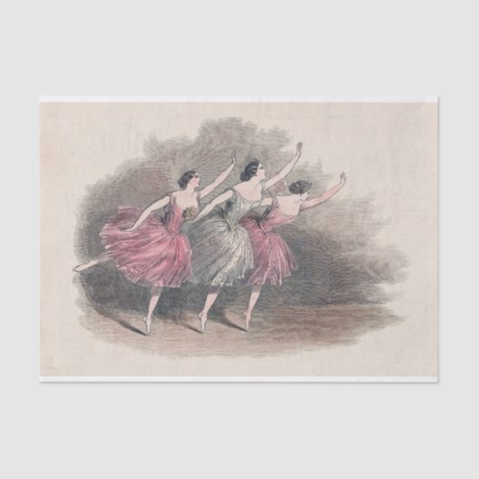 De drie Ballerinas Tissuepapier (Voorkant)