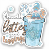 De drie belangrijkste dingen in de winter sticker (Voorkant)