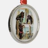 De drie Beren Metalen Ornament (Rechts)