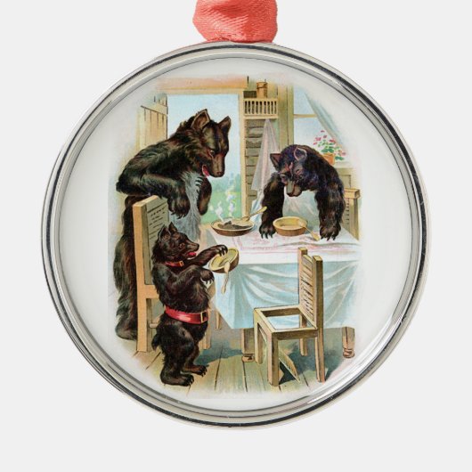 De drie Beren Metalen Ornament (Voorkant)