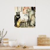 De drie Beren van Arthur Rackham Poster (Keuken)