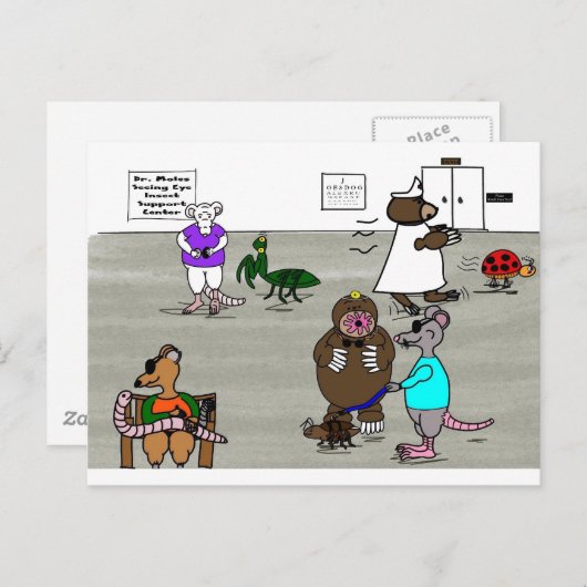 De drie blinde muizen briefkaart (Voorkant / Achterkant)