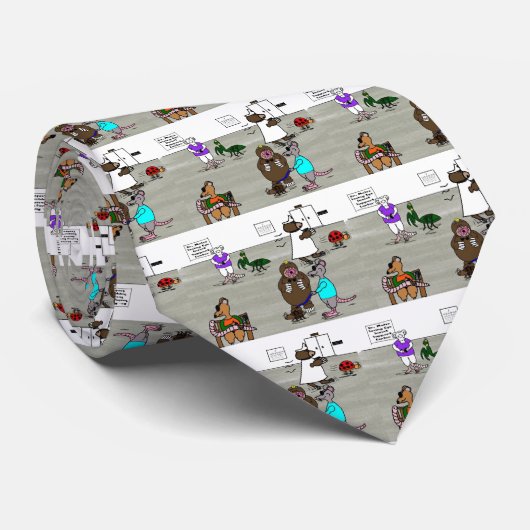 De drie blinde muizen stropdas (Opgerold)