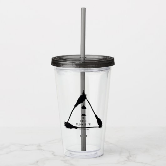 DE DRIE BROOMSTICKS™ Logo Acryl Drinkbeker (Voorkant)