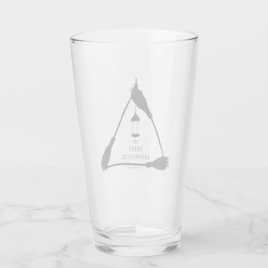 DE DRIE BROOMSTICKS™ Logo Glas (Achterkant)