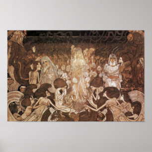 De drie bruidjes van Toorop Jan (beste kwaliteit) Poster