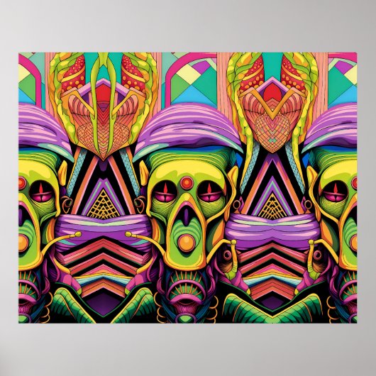 De Drie Cyborg Problemen Poster (Voorkant)