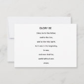 De Drie-eenheid in de Kaart van het gloriegebed (Achterkant)