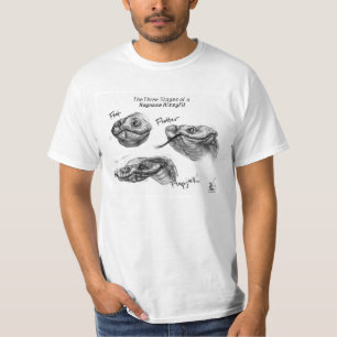 "De drie fasen van een Hognose Hissyfit" T-shirt
