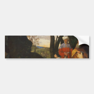 De drie filosofen (Mannen Wise) (door Giorgione) Bumpersticker