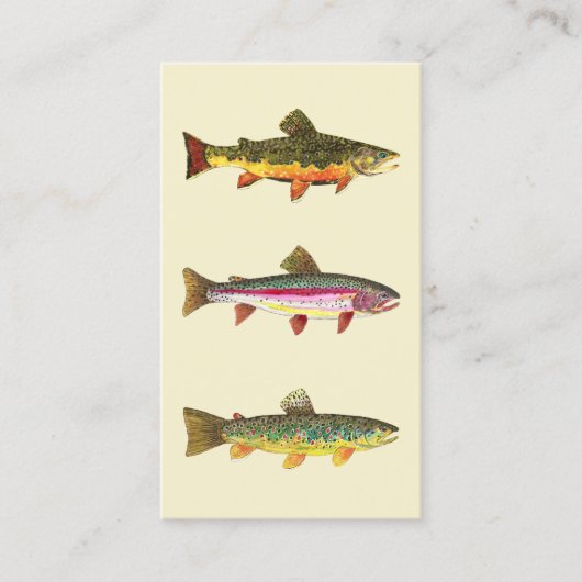 De drie forel visitekaartje (Voorkant)