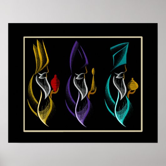 De Drie Geschenken Poster (Voorkant)