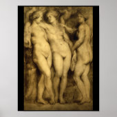 De drie Graces'_Studies van de Masters Poster (Voorkant)