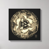 De drie hazen canvas afdruk (Voorkant)