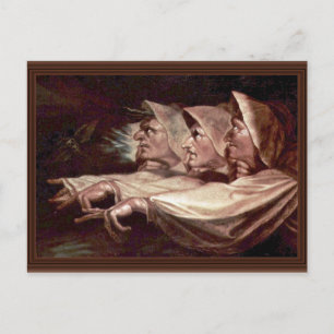 De drie heks Engels - de vreemde zussen of T Briefkaart