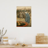 De drie hoofden van de putten poster (Keuken)